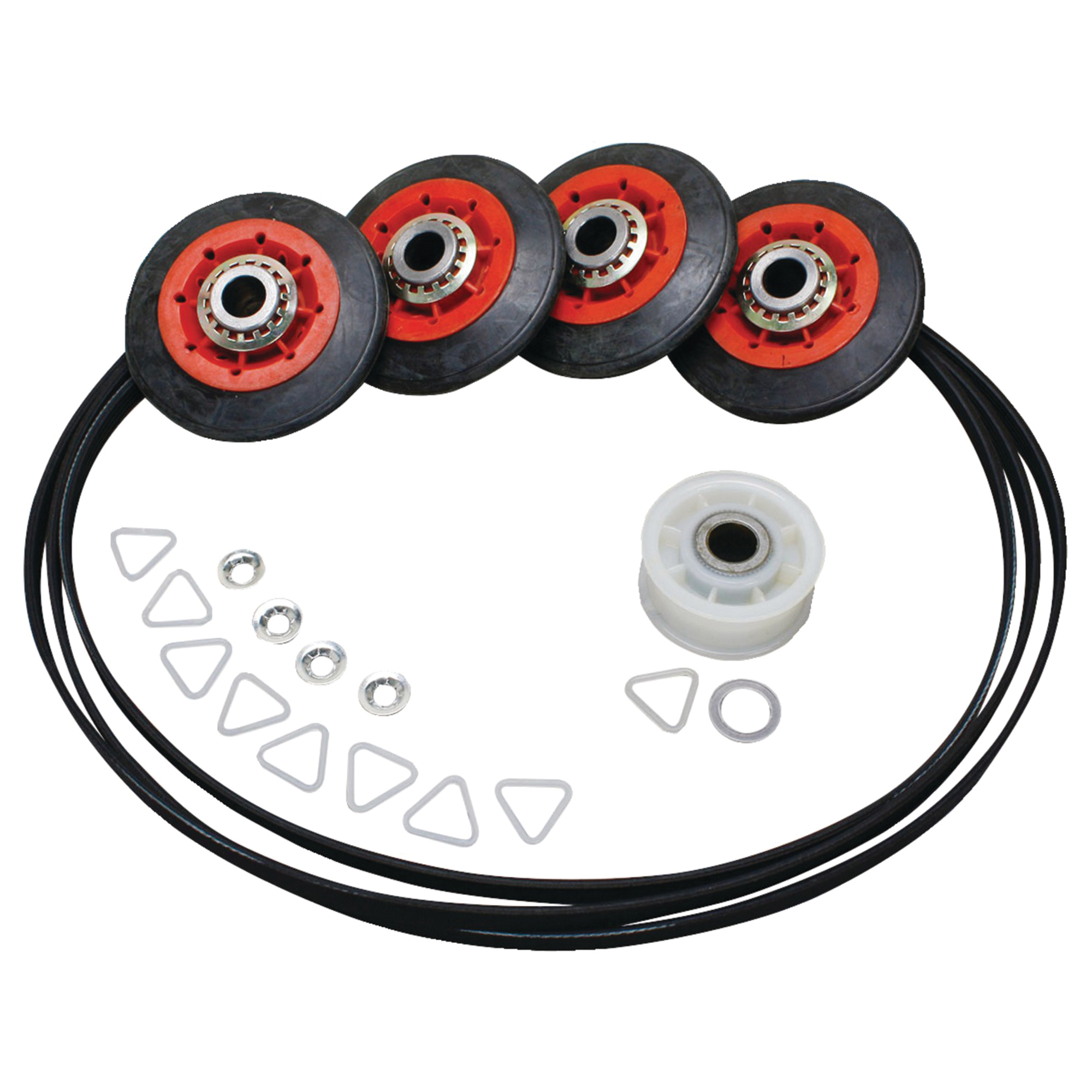 ERP Replacement Dryer Drum Roller/Idler/Belt Kit for Whirlpool — Replaces Part No. 4392067, Model# 4392067
